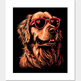 Cute Golden Retriever Posters and Art